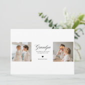 Personalized Grandpa Photo Card  シーズンカード (スタンド正面)
