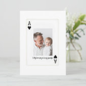 Personalized Grandpa Photo | Custom Father’s Day シーズンカード (スタンド正面)