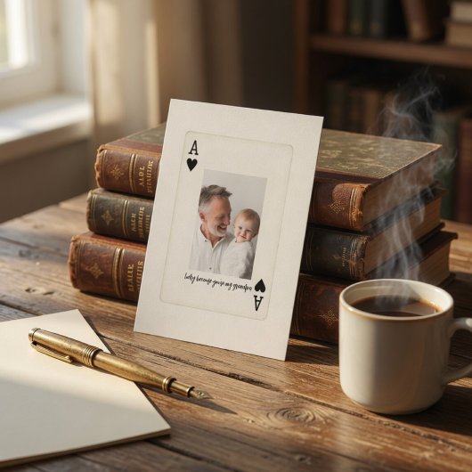 Personalized Grandpa Photo | Custom Father’s Day シーズンカード