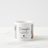 Personalized Grandpa Photo Custom Grandfather エスプレッソカップ (正面)