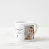 Personalized Grandpa Photo Custom Grandfather エスプレッソカップ (正面右)