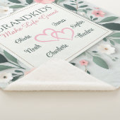 Personalized Grandparents Name blanket シェルパブランケット (3/4)
