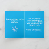 Personalized Grandsons Christmas Card カード (内部)