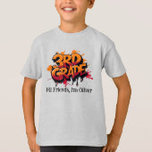 Personalized Graphic Kid T-shirt - Back To School Tシャツ (正面)