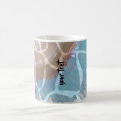 Personalized Graphic Spin Art & Giraffe  コーヒーマグカップ (中央)