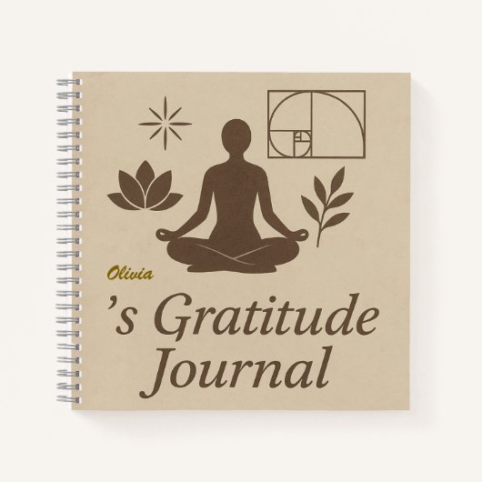 Personalized Gratitude Journal ノートブック (正面)