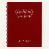 Personalized Gratitude Journal | Custom Name Daily ノートブック (正面)