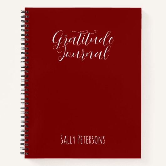 Personalized Gratitude Journal | Custom Name Daily ノートブック (正面)