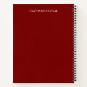 Personalized Gratitude Journal | Custom Name Daily ノートブック (裏面)