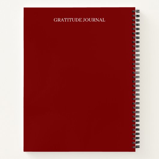 Personalized Gratitude Journal | Custom Name Daily ノートブック (裏面)