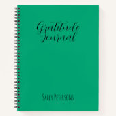 Personalized Gratitude Journal | Custom Name Daily ノートブック (正面)