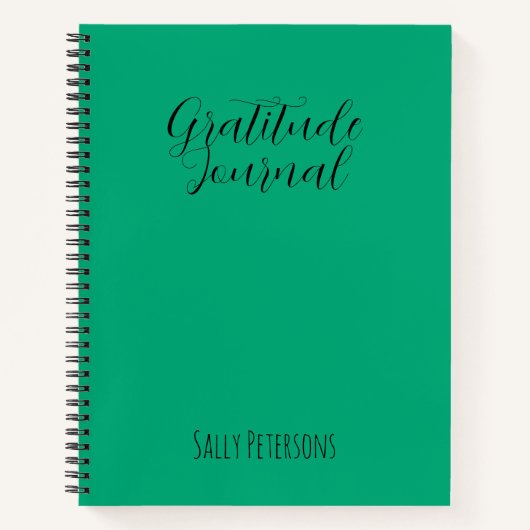 Personalized Gratitude Journal | Custom Name Daily ノートブック (正面)