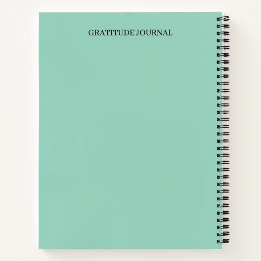 Personalized Gratitude Journal | Custom Name Daily ノートブック (裏面)