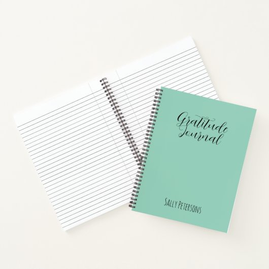 Personalized Gratitude Journal | Custom Name Daily ノートブック (内部)
