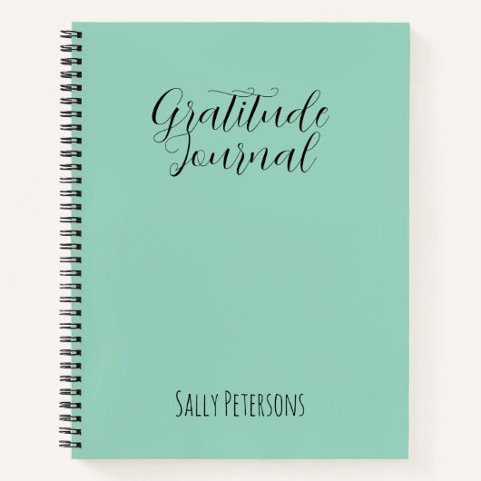 Personalized Gratitude Journal | Custom Name Daily ノートブック (正面)