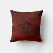 Personalized Gray, Burgundy Red Tiara, Butterfly クッション (裏面)