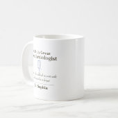 Personalized Great Anesthesiologist Appreciation  コーヒーマグカップ (正面左)