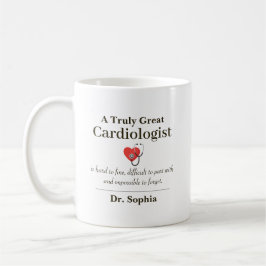 Personalized Great Cardiologist Appreciation Gift コーヒーマグカップ