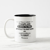 Personalized Great Chaplain Appreciation  ツートーンマグカップ (左)