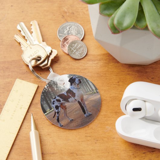 Personalized Great Dane – Minimalist  キーホルダー (デスク)