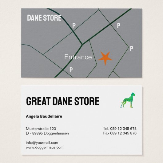 Personalized Great Dane Store  (正面&裏面)