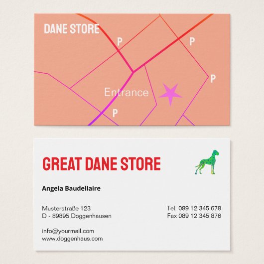 Personalized Great Dane Store  (正面&裏面)