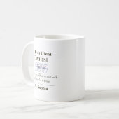 Personalized Great Dentist Appreciation Gift Coffe コーヒーマグカップ (正面左)