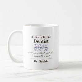 Personalized Great Dentist Appreciation Gift Coffe コーヒーマグカップ