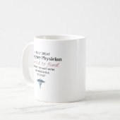 Personalized Great Emergency Physician Quote コーヒーマグカップ (正面左)