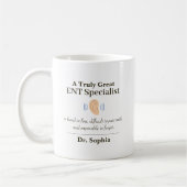 Personalized Great ENT Specialist  コーヒーマグカップ (左)