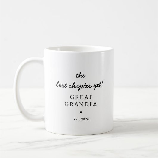Personalized Great Grandpa Mug Gift コーヒーマグカップ (左)