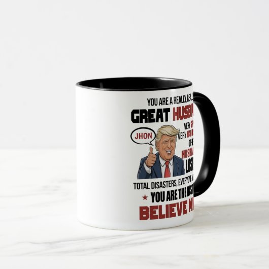Personalized Great Husband Mug | Custom Name マグカップ (正面右)
