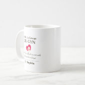 Personalized Great OB-GYN Appreciation Gift コーヒーマグカップ (正面左)