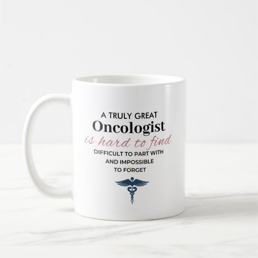 Personalized Great Oncologist Quote コーヒーマグカップ (左)