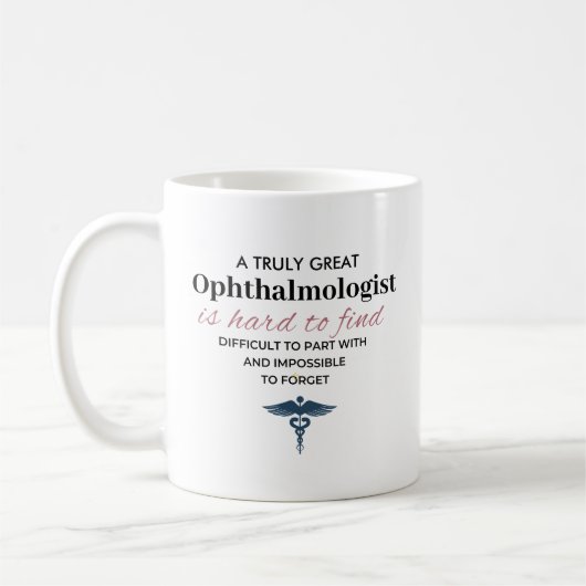 Personalized Great Ophthalmologist Quote コーヒーマグカップ (左)