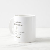 Personalized Great Orthopedic Appreciation Gift コーヒーマグカップ (正面左)