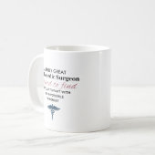 Personalized Great Orthopedic Surgeon Quote コーヒーマグカップ (正面左)