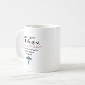 Personalized Great Pathologist Quote コーヒーマグカップ (正面左)