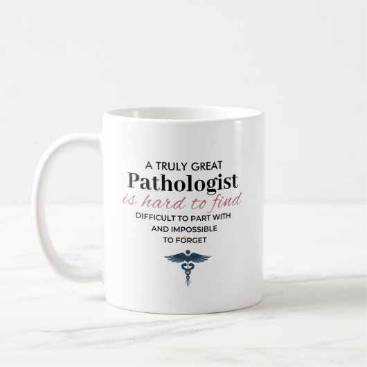 Personalized Great Pathologist Quote コーヒーマグカップ (左)