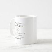 Personalized Great Radiologist Appreciation Gift コーヒーマグカップ (正面左)