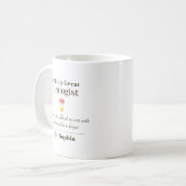 Personalized Great Urologist Appreciation Gift コーヒーマグカップ (正面左)