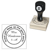 Personalized Great Work Teacher ラバースタンプ (押印)