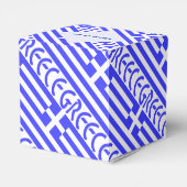 Personalized Greek Flag Tiled Heart フェイバーボックス (裏面サイド)