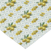 Personalized Greek Tiled Olives テーブルクロス (アングル)