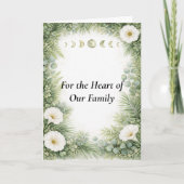 Personalized Green Botanical Mother’s Day Family カード (正面)