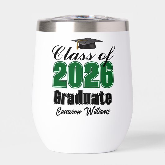 Personalized Green Class of 2026 Graduation (正面)