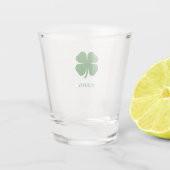 Personalized Green Clover ショットグラス (裏面)