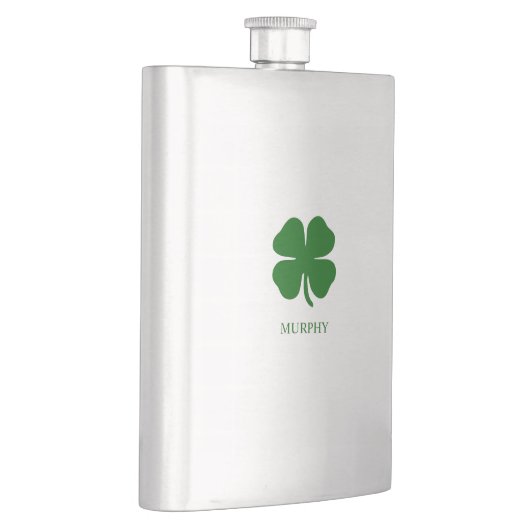 Personalized Green Clover フラスク (右)