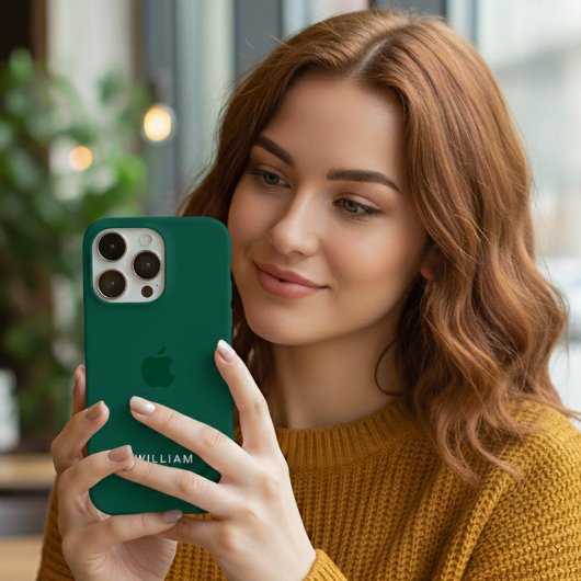 Personalized Green Colour iPhone Case with Custom Case-Mate iPhoneケース