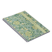 Personalized Green Jasmine Floral Pattern ノートブック (右側)